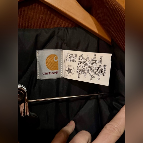 Vintage Carhartt Women’s CQW006 Brown Duck Quilt Lined Barn Coat USA Small Y2K - Picture 4 of 6